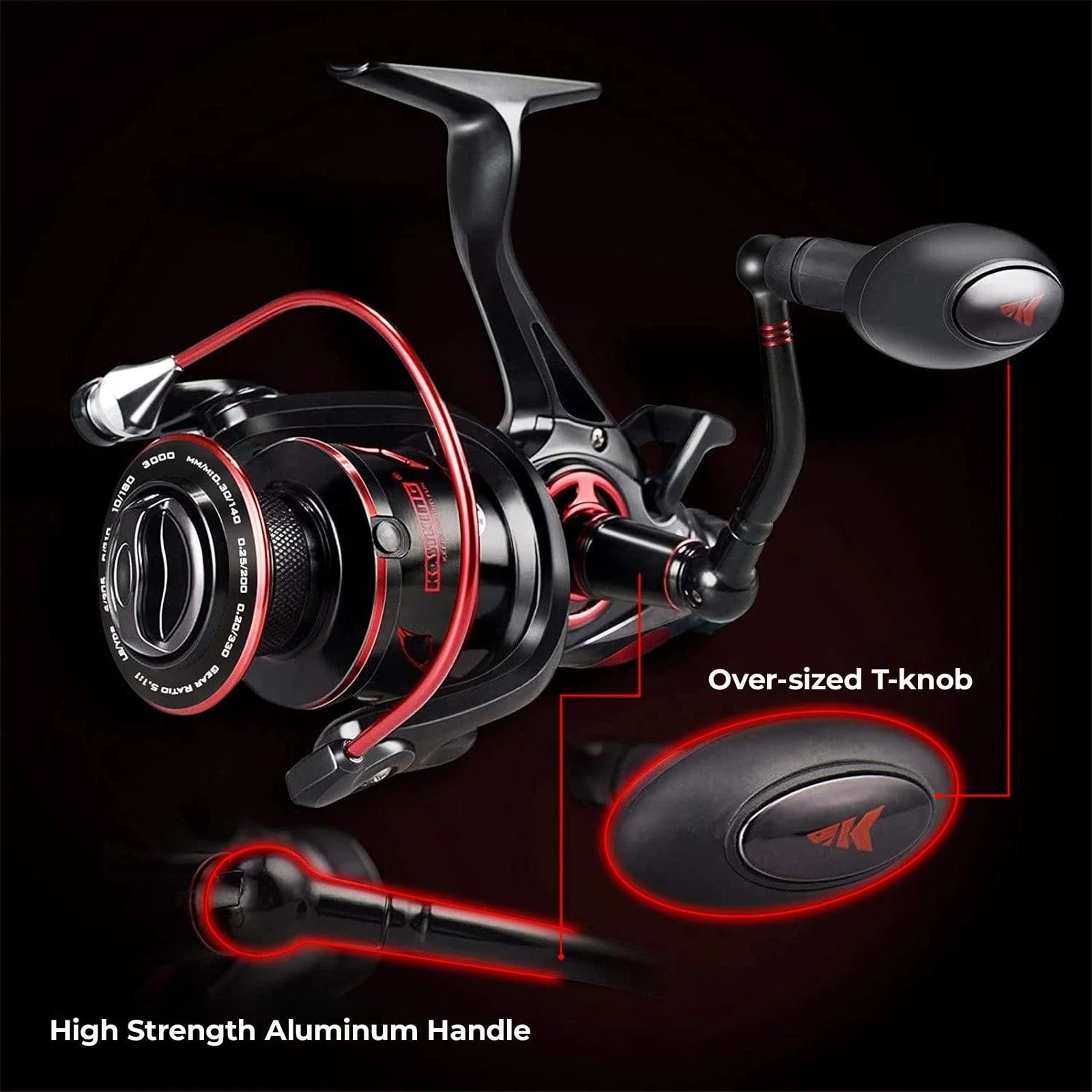 KastKing Sharky Baitfeeder III Spinning Reel - Image 7