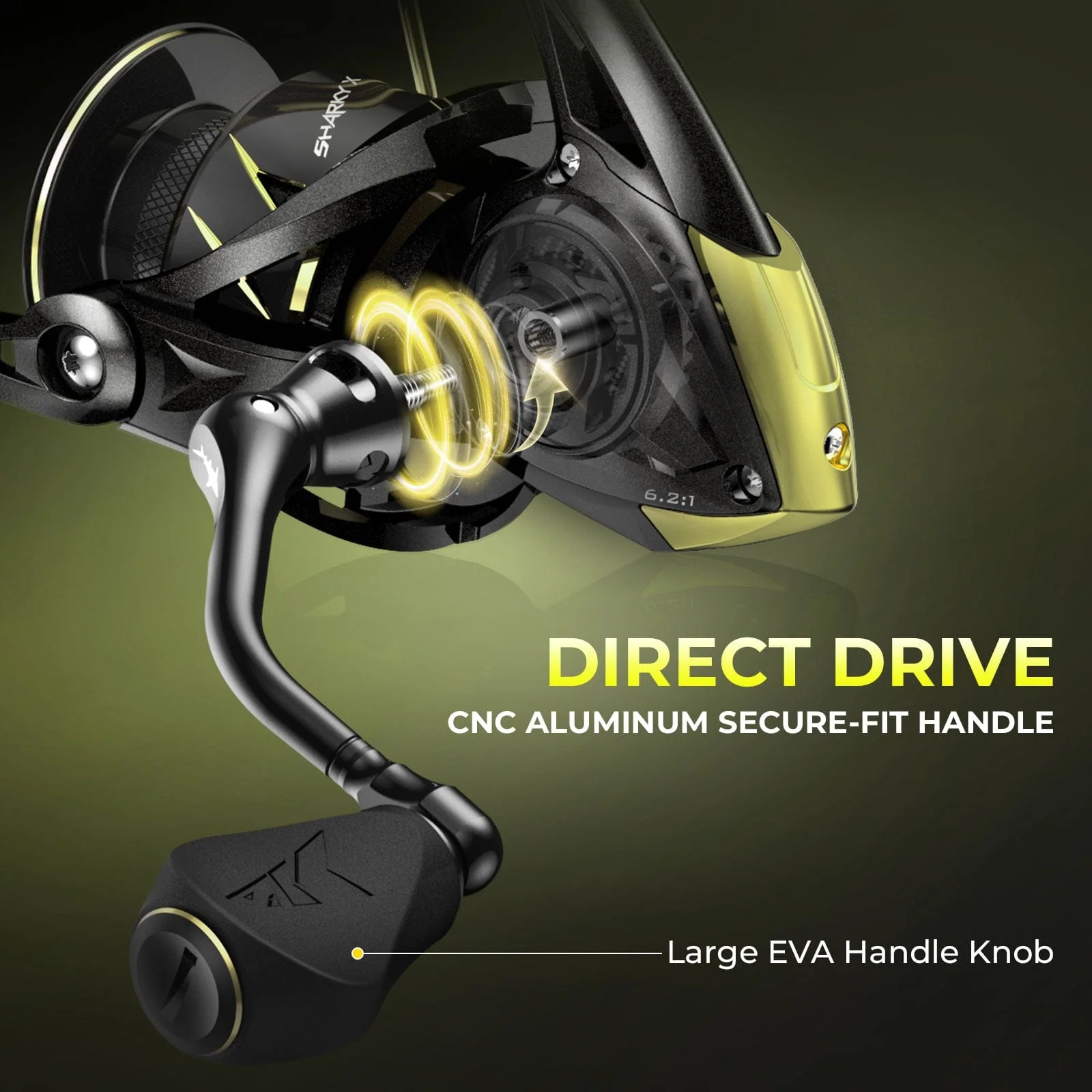 KastKing Sharky X Spinning Fishing Reel - Image 7