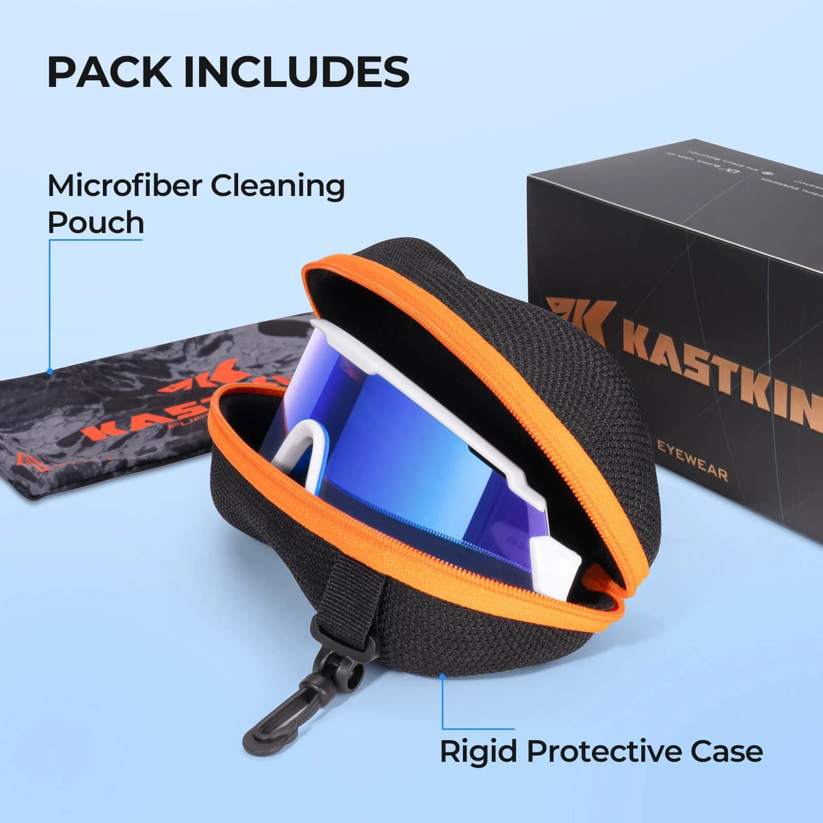 KastKing Skinner Polarized Large UV Protection Sport Sunglasses - Image 8