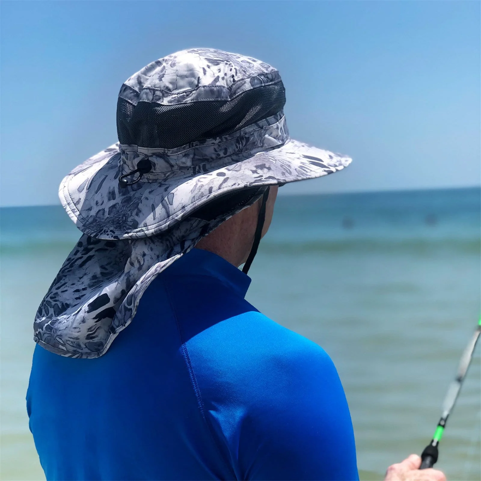 KastKing UPF 50 Boonie Hat Fishing Hat with Removable Neck Shield - Image 14