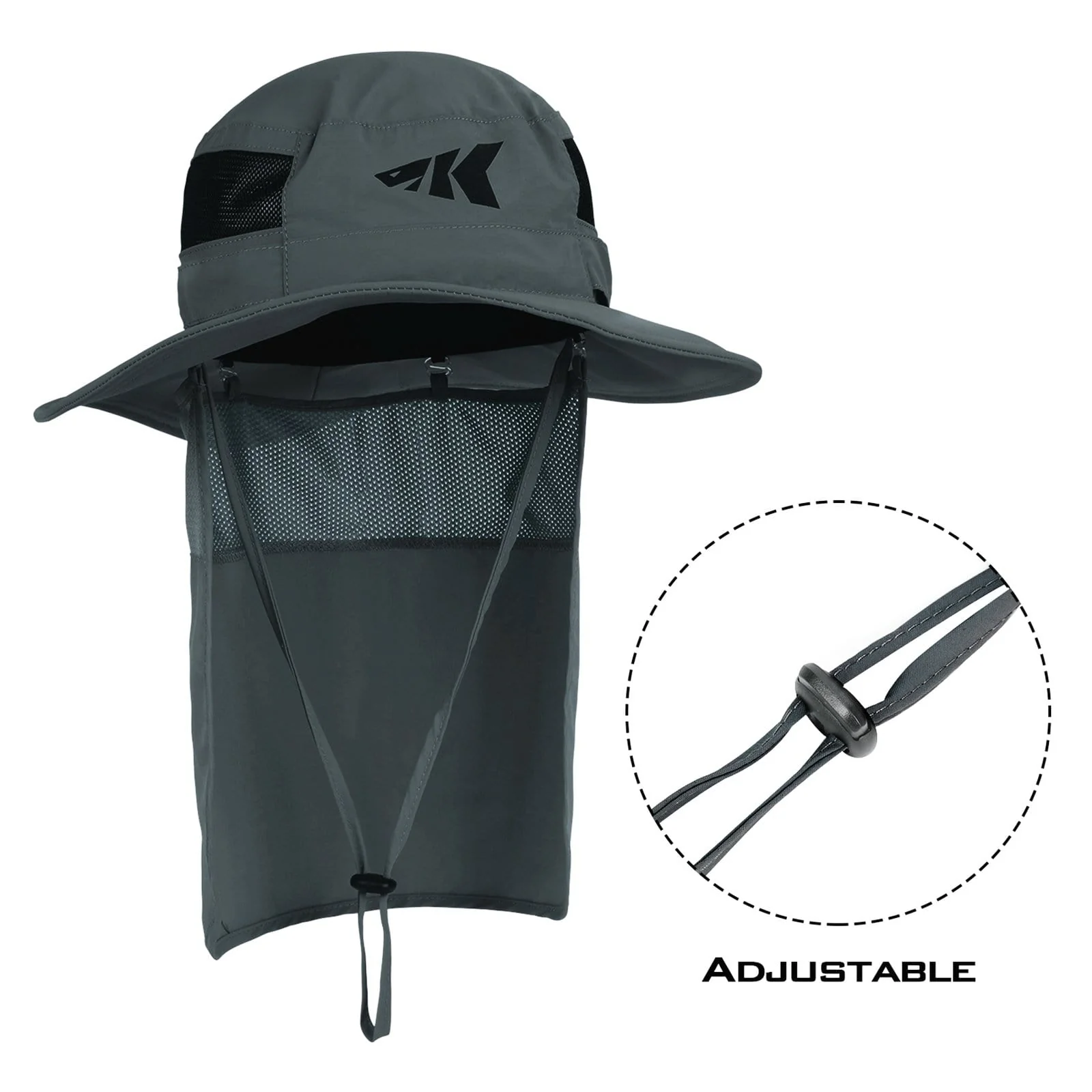 KastKing UPF 50 Boonie Hat Fishing Hat with Removable Neck Shield - Image 7