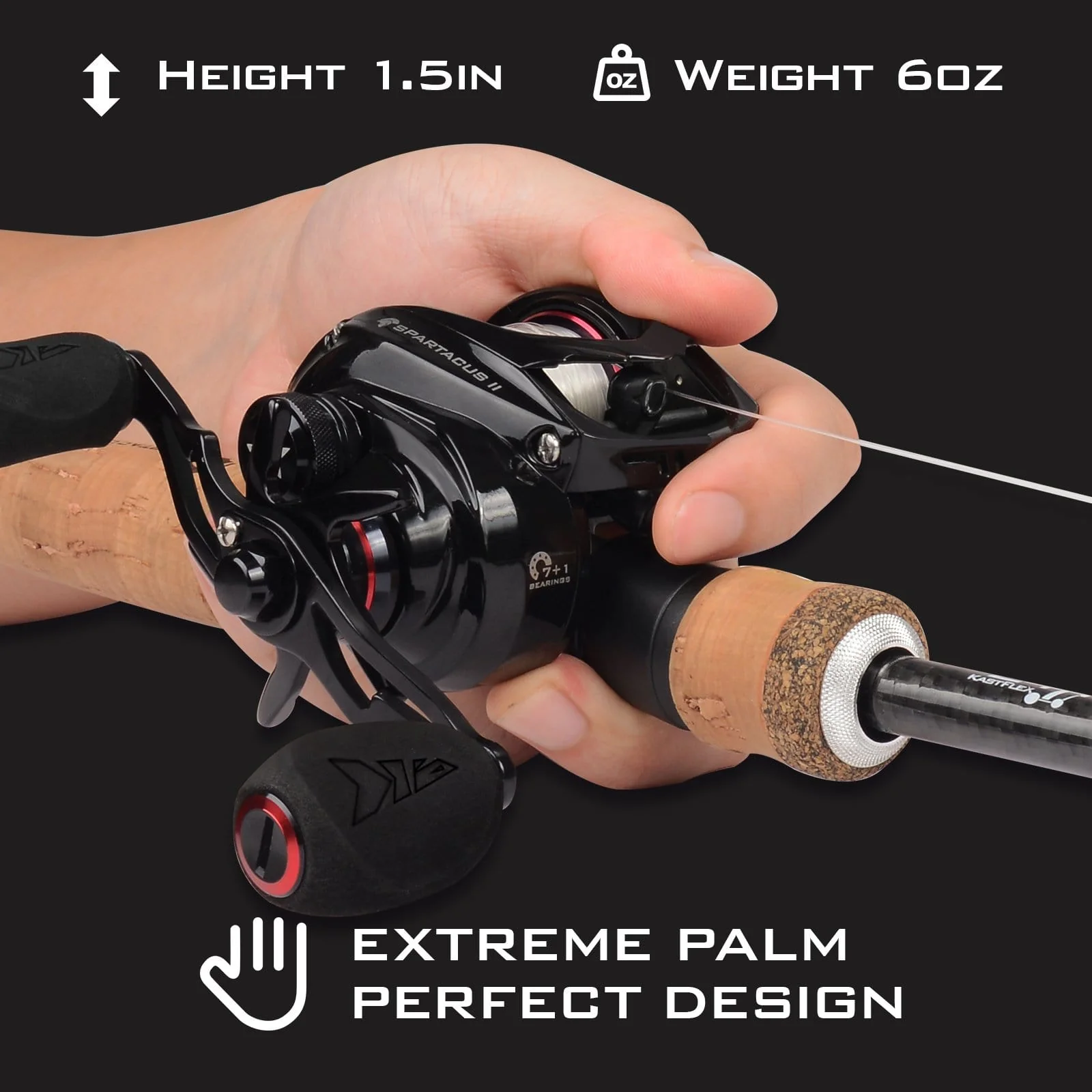 KastKing Spartacus II Baitcasting Reel - Image 3