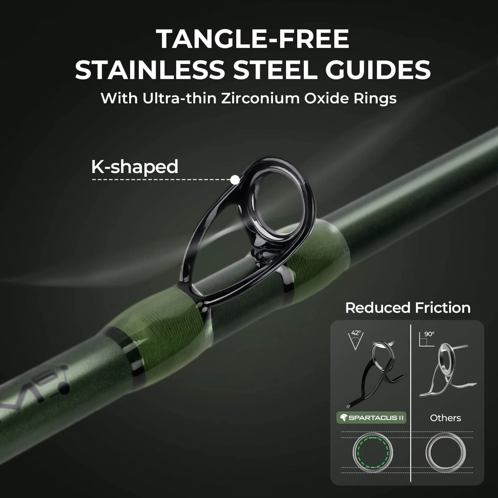 KastKing Spartacus II Twin-Tip Baitcaster Rod and Reel Combo - Image 4