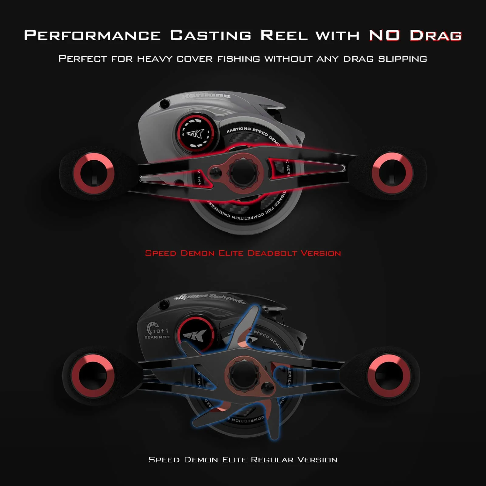 KastKing Speed Demon Elite Deadbolt Baitcasting Reel - Image 7