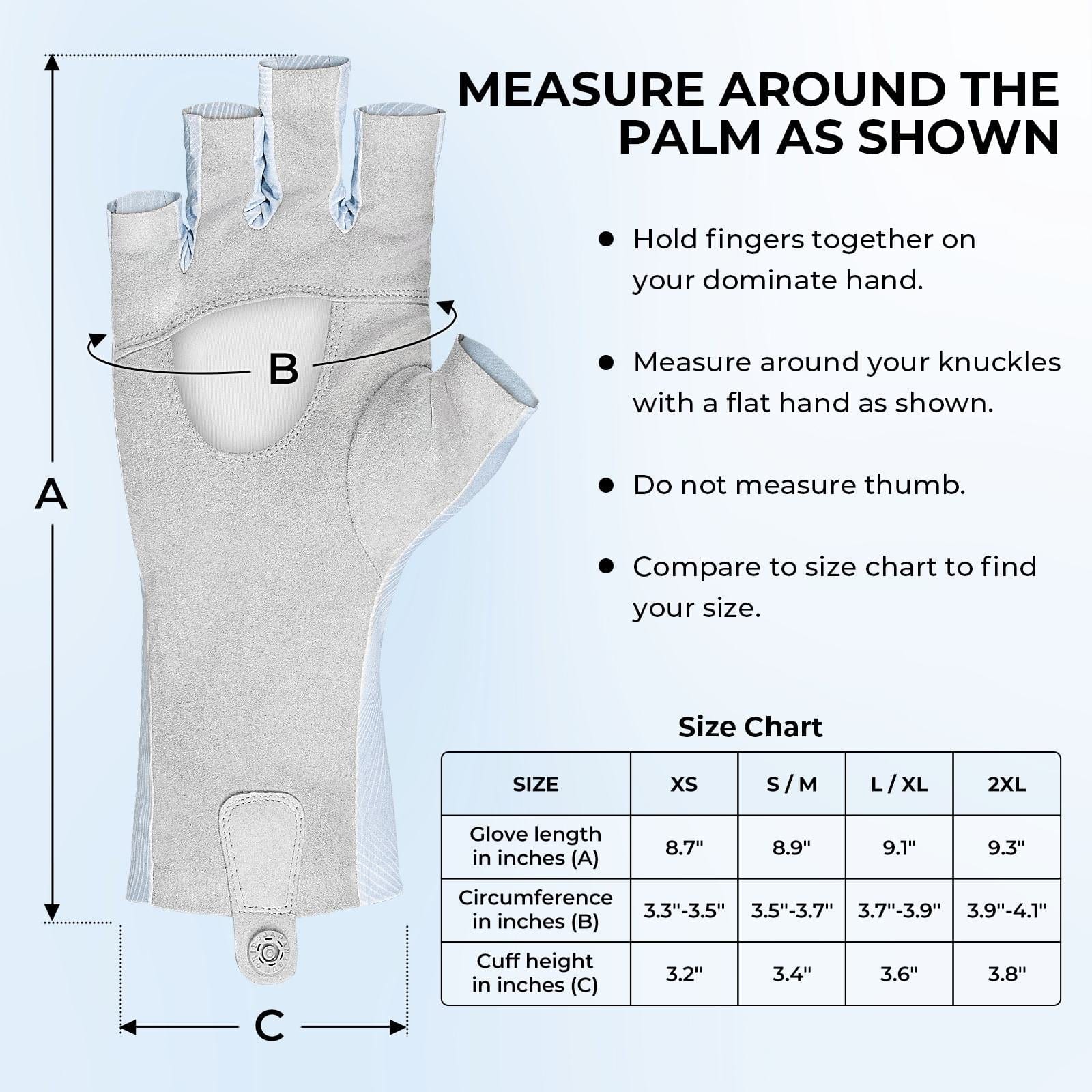 KastKing Ultimate Angler Fingerless SPF Sun Gloves - Image 8