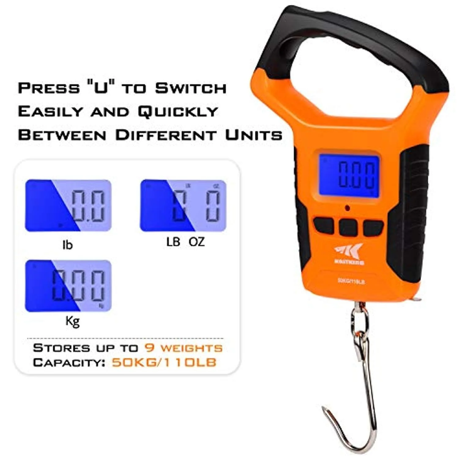 KastKing Water Resistant Digital Fishing Scale with Ruler - Image 5