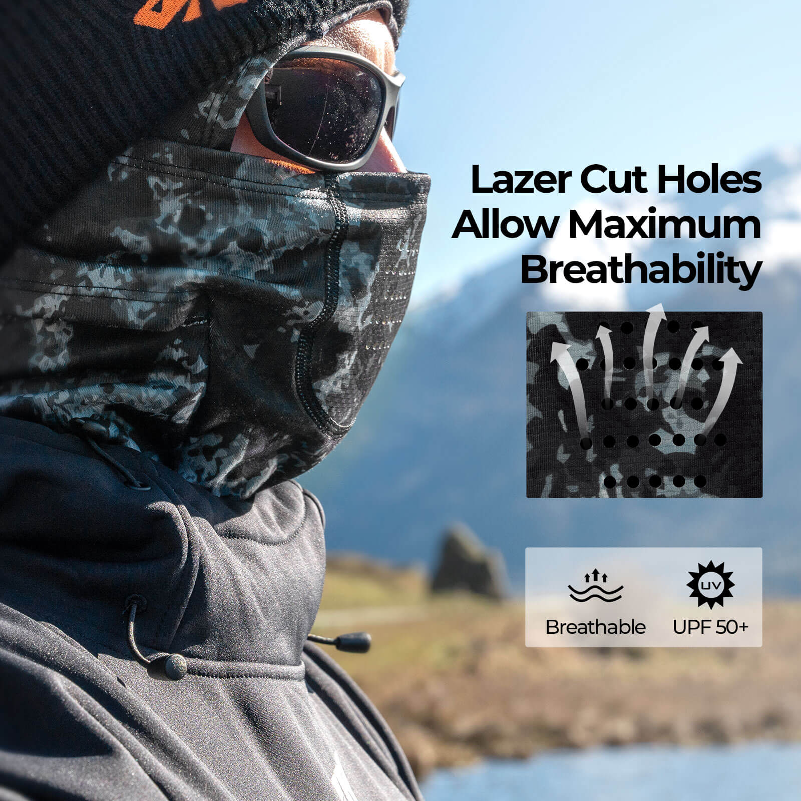 KastKing Winter Mountain Mist Balaclava - Image 5