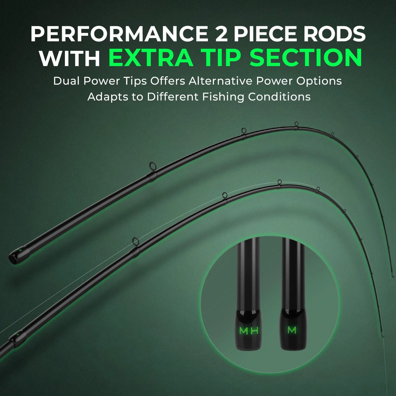 KastKing Zephyr Dual Tip Casting Rod - Image 3
