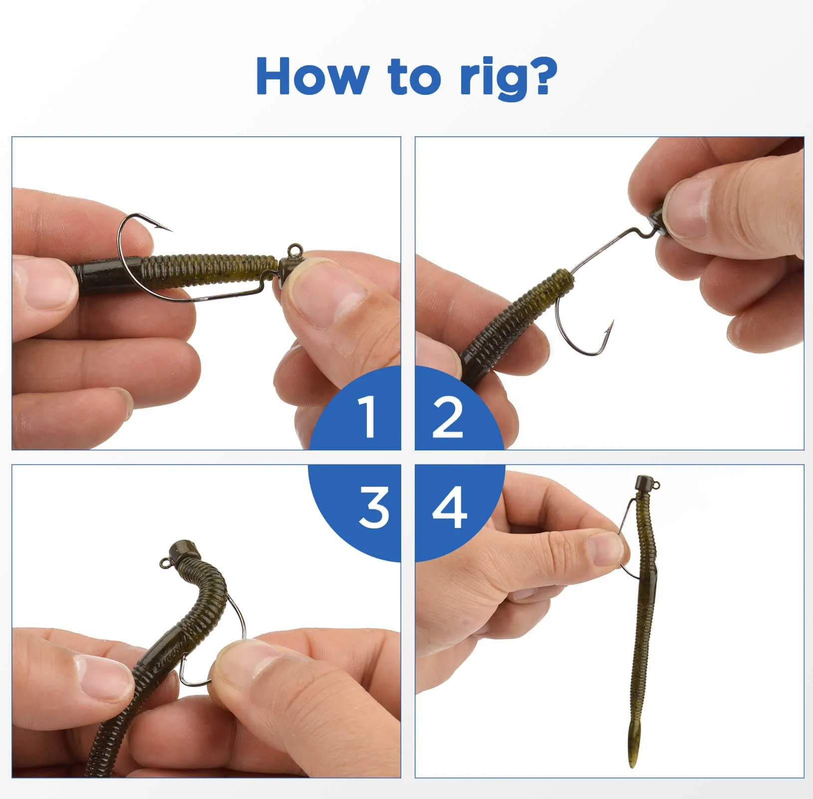 MadBite 24 Pcs Ned Rig Jig Hook Kits - Image 12